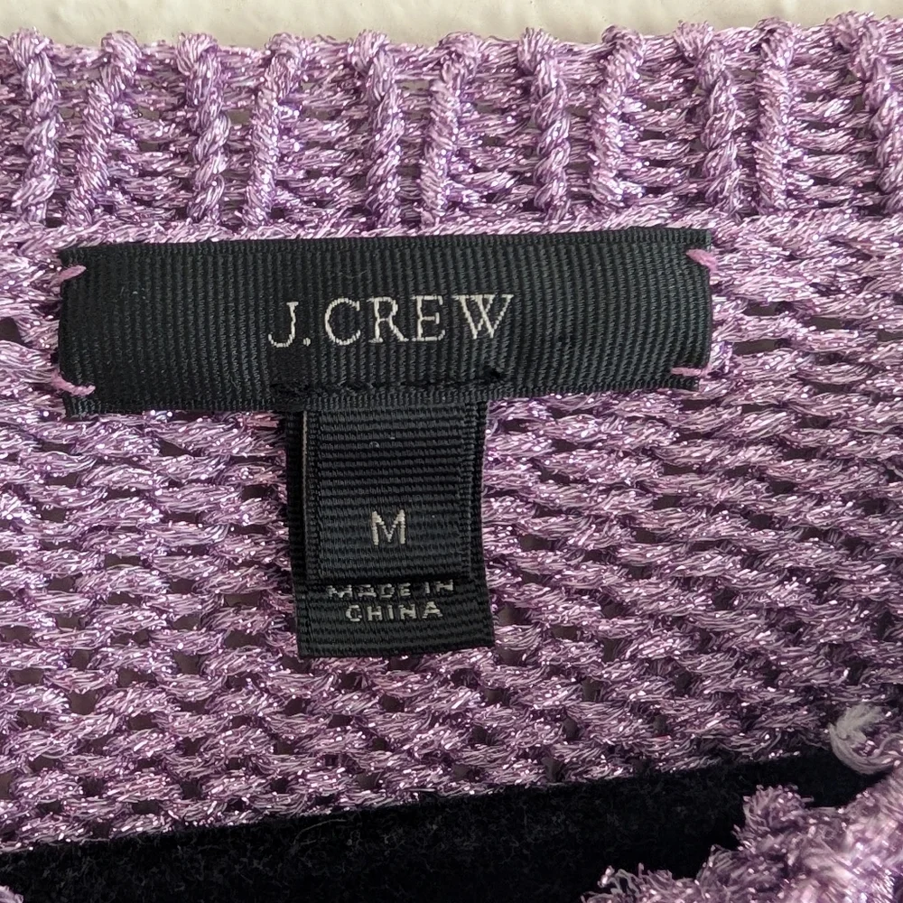 J.Crew Metallic Lavender Sweater - Picture 2 of 4